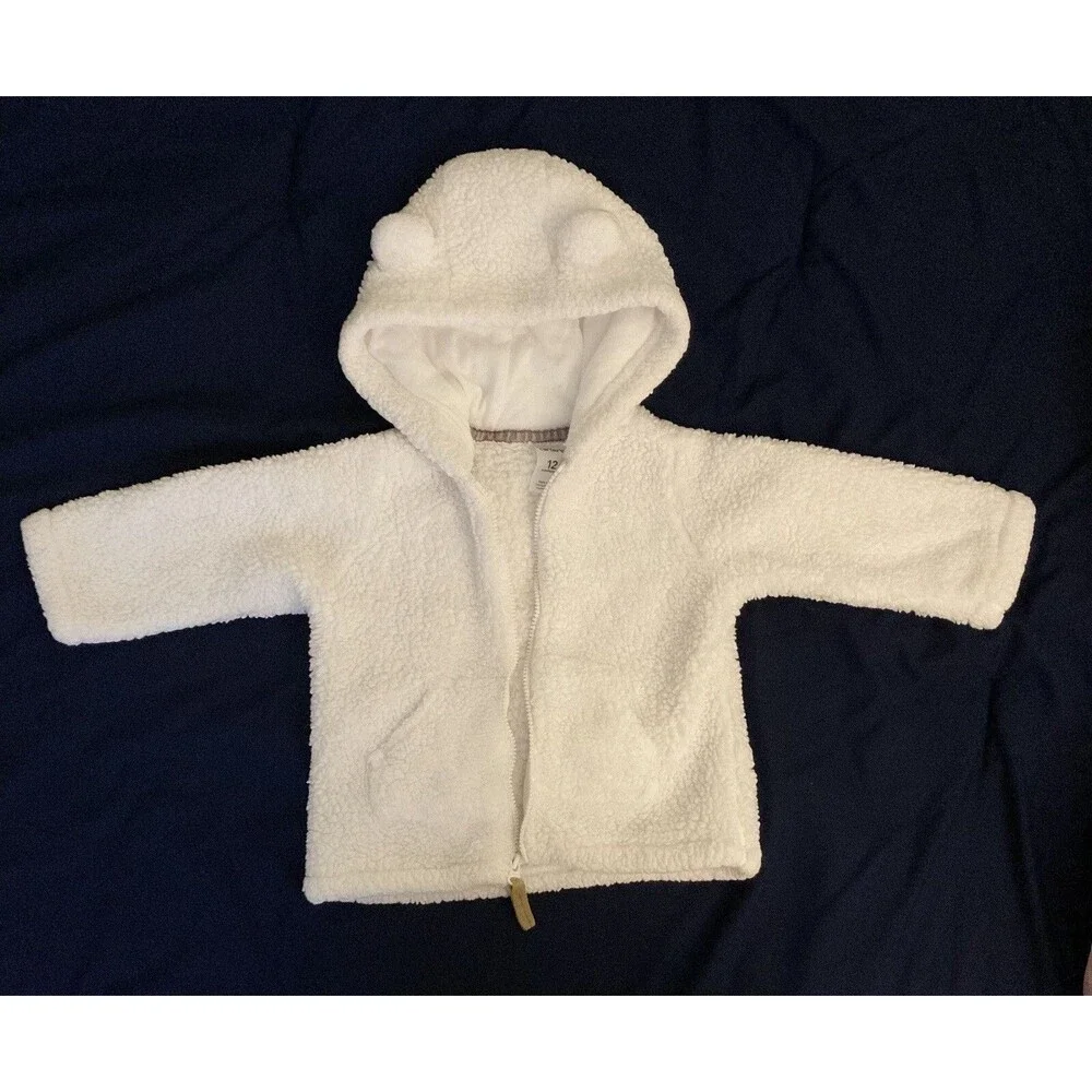 12 Months Carter’s baby girl clothes - one piece jacket | with ears